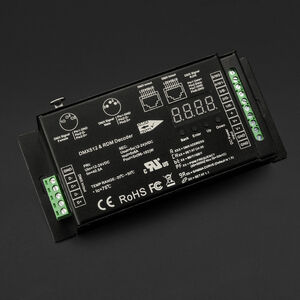 MLS DMX 512 DECODER RJ45,12-24VDC, RGBWA 5-CHANNEL, 8A/CH, UL